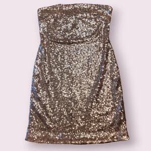 NWT Fashion Nova Sequin Mini Dress L Glam Party NYE